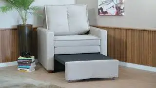 Poltrona Cama Sleep Com Assento Dobrável Confortável e de Alta Qualidade - Larbelle Móveis