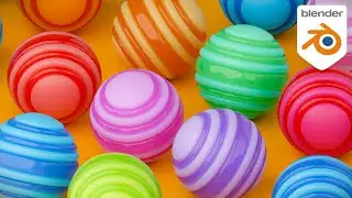 Create Abstract Colorful Balls In Blender 4.1