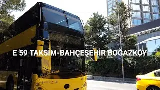 İstanbul (E 59 Taksim-Bahçeşehir Boğazköy) Otobüs Yolculuğu