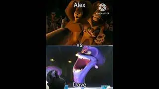 Alex vs Dave (Madagascar | Penguins of Madagascar)