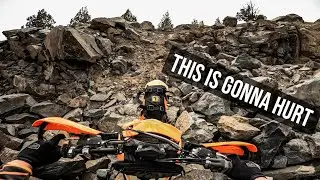 It was a good day, until it wasn't - Torn ACL - Technical Trail Riding - KTM 300 TPI XC-W