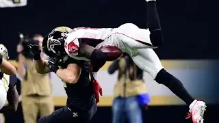 Alex Anzalone DESTROYS Julio Jones!! Must Watch!!