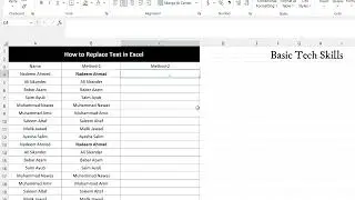 How to Replace Text in Excel | Find and Replace formula in Excel