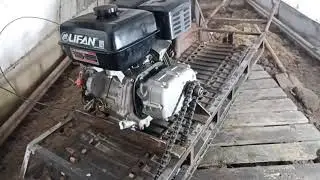 Поставил руль на мотособаку