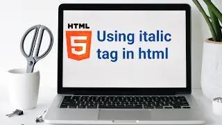 Using italic tag in html