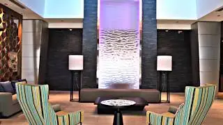 Custom Waterfall-Mesh Water Wall-Custom Water Feature for Miami Hotel
