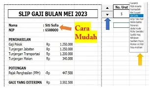 Vidio Pembelajaran Cara Membuat Slip Gaji Menggunakan Ms. Excell