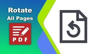 How to rotate all pages at once in a pdf document in PDF XChange Editor