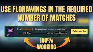 USE FLORAWINGS IN THE REQUIRED NUMBER OF MATCHES | VERSION MISSION 4.2 UPDATE PUBG AND BGMI