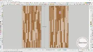 SKETCHUP TUTORIALS 2020 - MAKING OF REAL WOODEN FLOOR WITH MULTI-TEXTURE AND MATERIALS ID