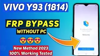 VIVO Y93 (1814) FRP Lock Bypass Without PC | Unlock Google Account Lock VIVO Y93 | New Method 2023