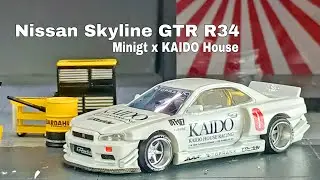 diecast cars - MINIGT X KAIDO House Skyline GTR R34