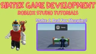 Make a Bed for Sleeping in Roblox Studio