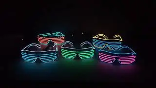 Неоновые Led очки оптом