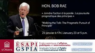 Joindre l'action à la parole avec Bob Rae | Walking the Talk with Bob Rae