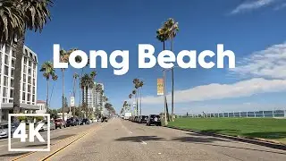 4K Ocean Blvd Weekend Drive | Long Beach, California