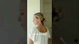 Simple way to do a messy bun with no bobby pins! See more on Instagram @teswood