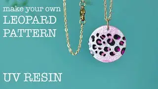 Make your own leopard pattern jewelry or keychain - Resin Crafts Tutorial