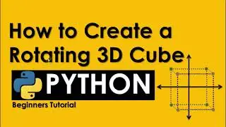 HOW TO DRAW A 3D CUBE USING OPENGL IN PYTHON | PYTHON TUTORIAL