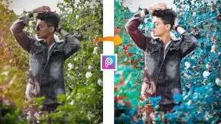 Picsart Background Colour Change || Picsart Ciyan Colour Editing | Dipak Editz