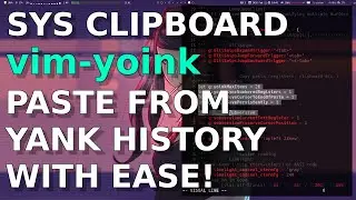 vim yoink: Paste from your yank history with ease!