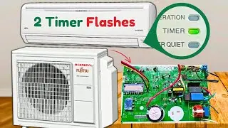 Fujitsu/O'General Mini Split AC 2 Timer Light Blink Error Fix
