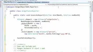 Reporting using LINQ to XML part 1