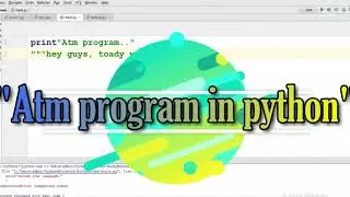 Atm machine program in python. (python Sample) in pyhton