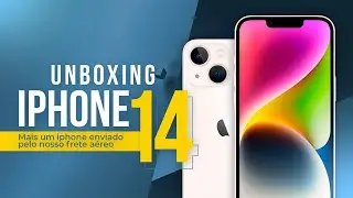 UNBOXING IPHONE 14 MAIS UM IPHONE ENVIADO PELO NOSSO FRETE AÉREO