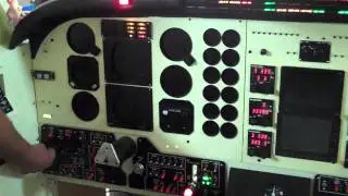 King Air C90 Simulator - Lamp tests