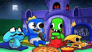 3 AM SLEEPOVER at RAINBOW FRIENDS CHAPTER 2! (Minecraft)