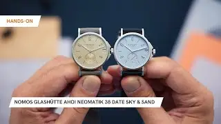 Nomos Glashütte Ahoi neomatik 38 date Sky & Sand (with ENG subtitles)