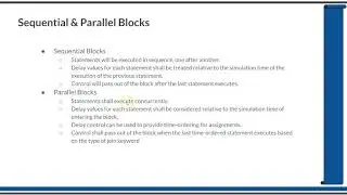 Course : Systemverilog Verification 2 : L2.1 : Sequential & Parallel Blocks in SV