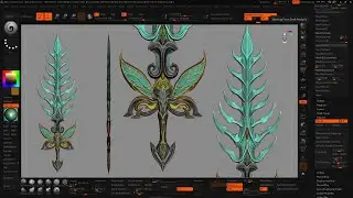 Creature sculpting in zbrush -- Part-8 weapon blocking