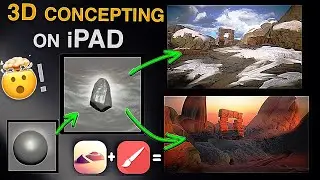 Nomad sculpt + Infinite Painter = How to create awesome illustrations on your iPad! 🤯💪👌!