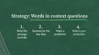 Words in context — Worked example