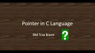 C Programming Tutorial for Beginners part 9 | Pointer in C Language