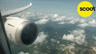 [Flight-Report] SCOOT AIRLINES | Singapore SIN ✈ Bali DPS | Boeing 787-8 | Premium Economy Landing
