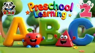 Preschool Learning activities for 3 year olds at home | Learn ABC Phonics Shapes Numbers Colors 🌈