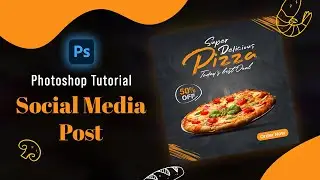 Trendy Social Media Post Design I Post Design in Photoshop I