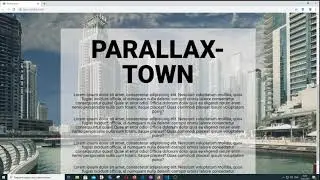 Parallax town scroll HTML CSS JS