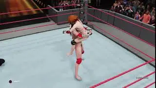 WWE 2K18 Wonder Woman Bearhug On Black Widow - Match Highlight