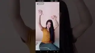 live tiktok cewek cantik baju kuning leging hitam ketat sambil goyang bikin basah💦
