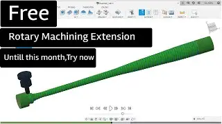 📍FUSION 360 || ROTARY MACHINING || 4th AXIS || CAM || BASEBALL BAT || TUTORIAL