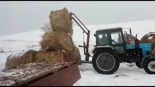 Самодельный погрузчик рулонов