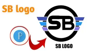 how to make logo || how to make SB logo || how to make logo in pixellab ,how to make logo in mobile