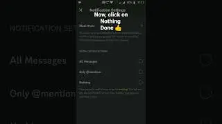 How to setup channel notification to nothing in Discord Mobile 