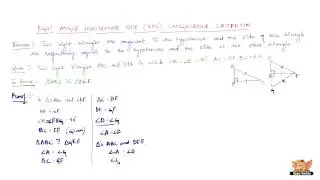 What is RHS congruence criterion ?