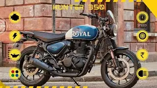 Specifications of All New Royal enfield Hunter 350 #torque #bikes #royalenfieldhunter350