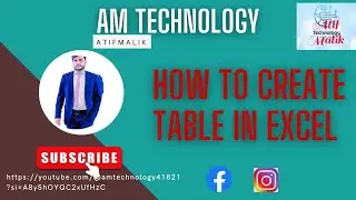 How to Create Table in Excel and Total Sum by using Short Key